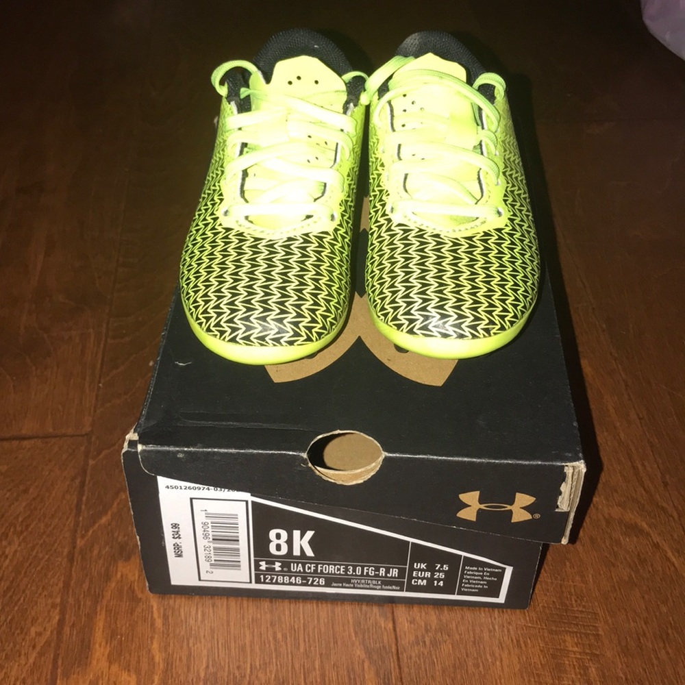 Under armour UA CF force 3.0 size 8k soccer cleats
